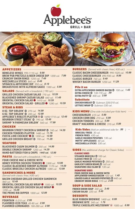 applebee's grill and bar grenada menu|applebee's restaurant grenada ms.